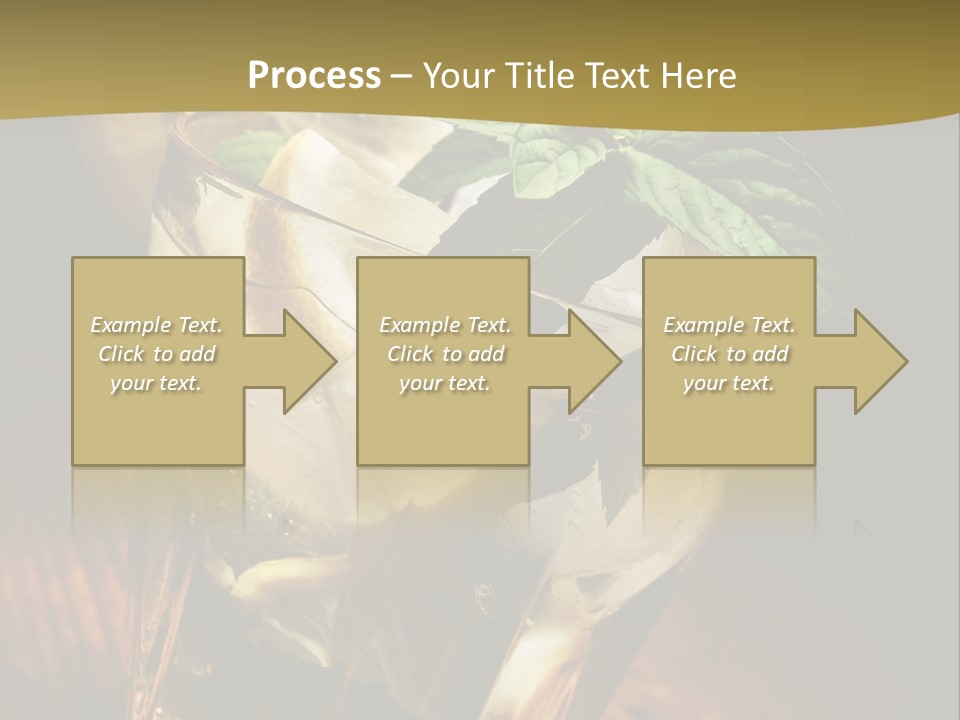 Spearmint Liquor Refreshment PowerPoint Template