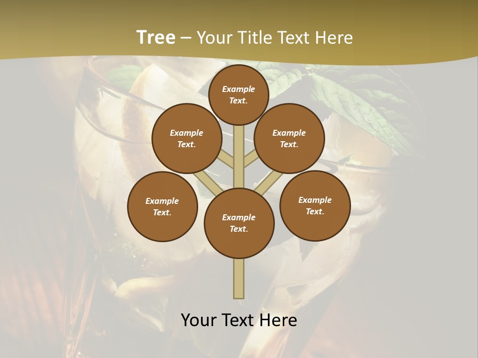 Spearmint Liquor Refreshment PowerPoint Template