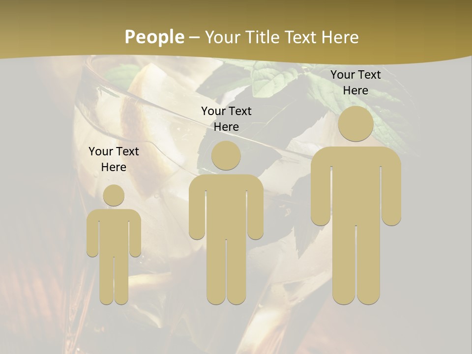 Spearmint Liquor Refreshment PowerPoint Template