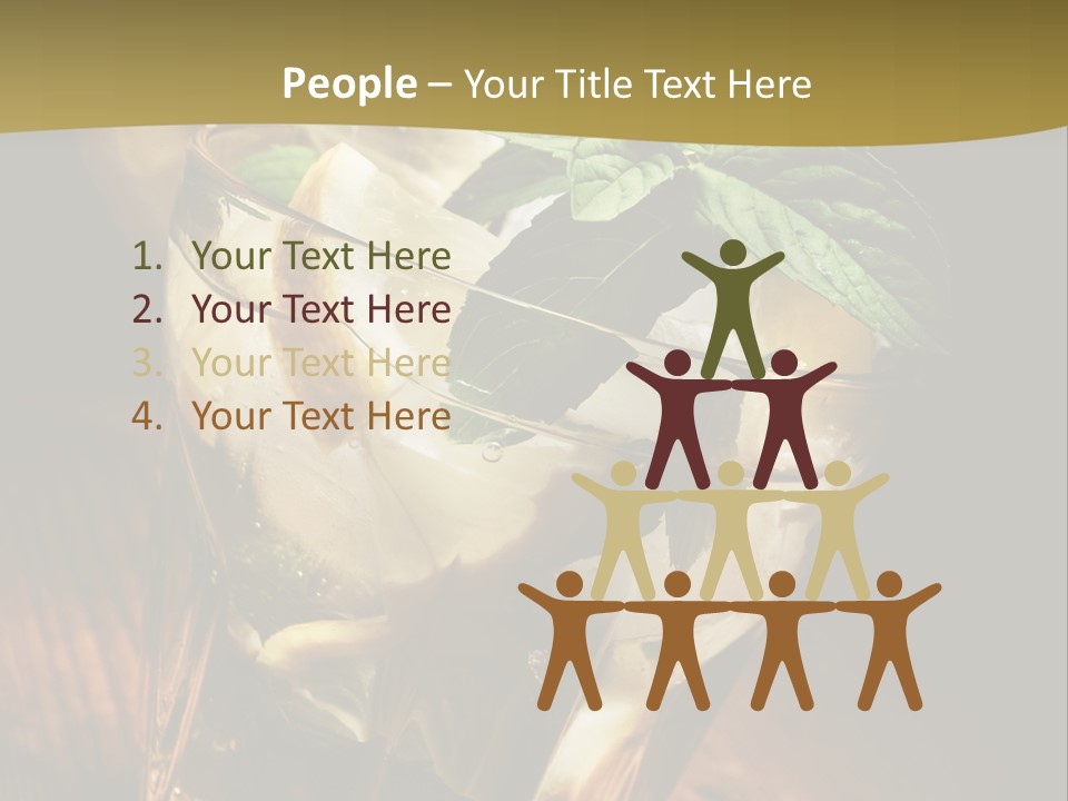 Spearmint Liquor Refreshment PowerPoint Template