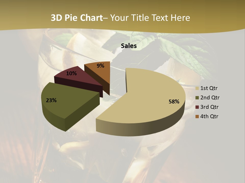 Spearmint Liquor Refreshment PowerPoint Template