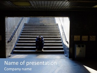 Despair Hungry Hobo PowerPoint Template