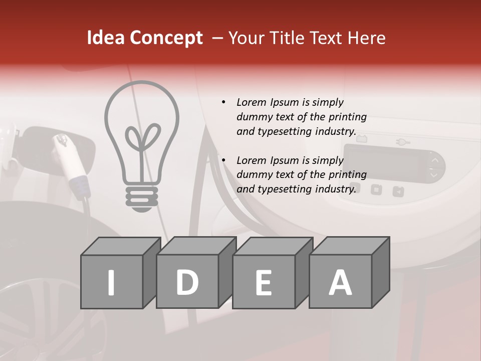 Cable Electric Connection PowerPoint Template