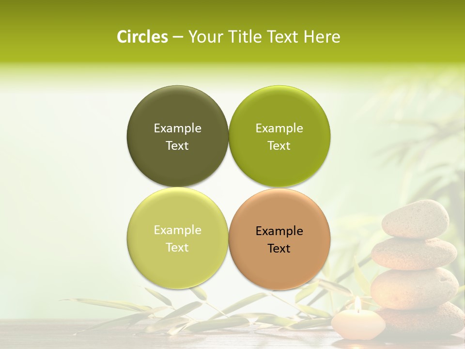 Candle Accessory Healthy PowerPoint Template