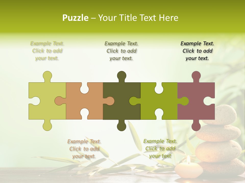 Candle Accessory Healthy PowerPoint Template