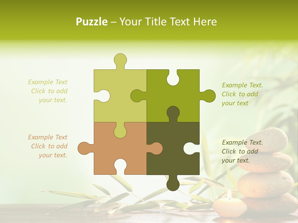 Candle Accessory Healthy PowerPoint Template