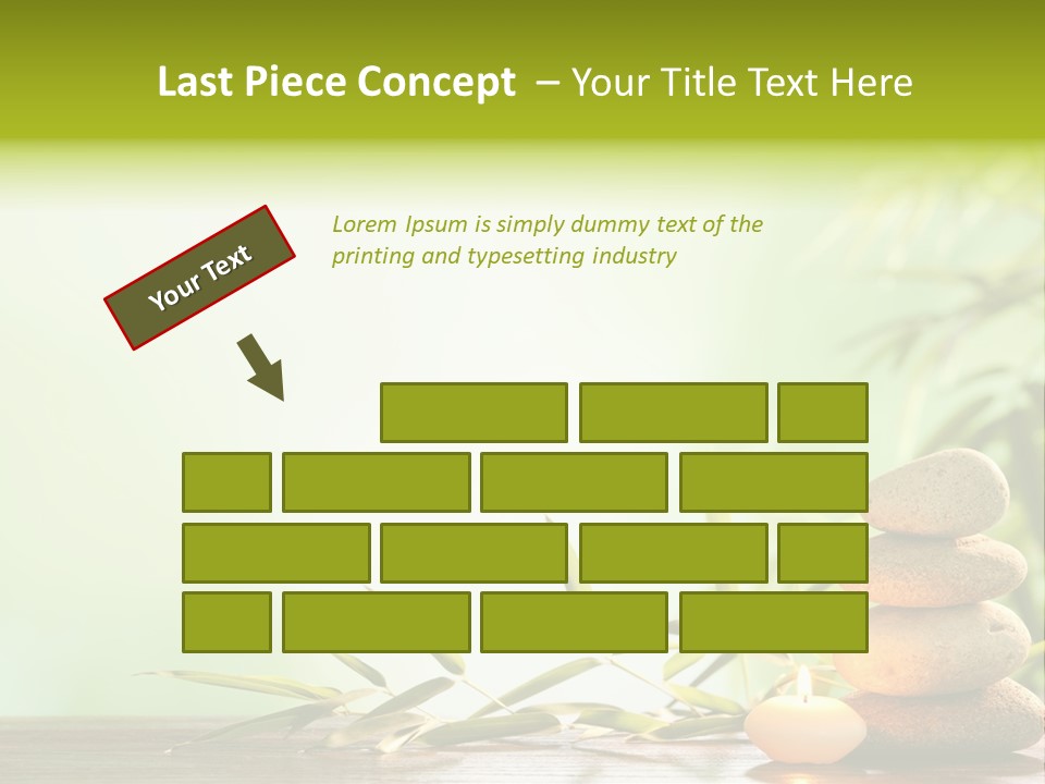 Candle Accessory Healthy PowerPoint Template