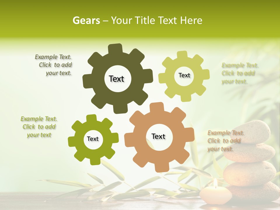 Candle Accessory Healthy PowerPoint Template