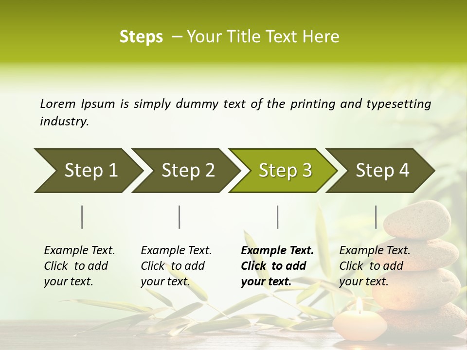 Candle Accessory Healthy PowerPoint Template