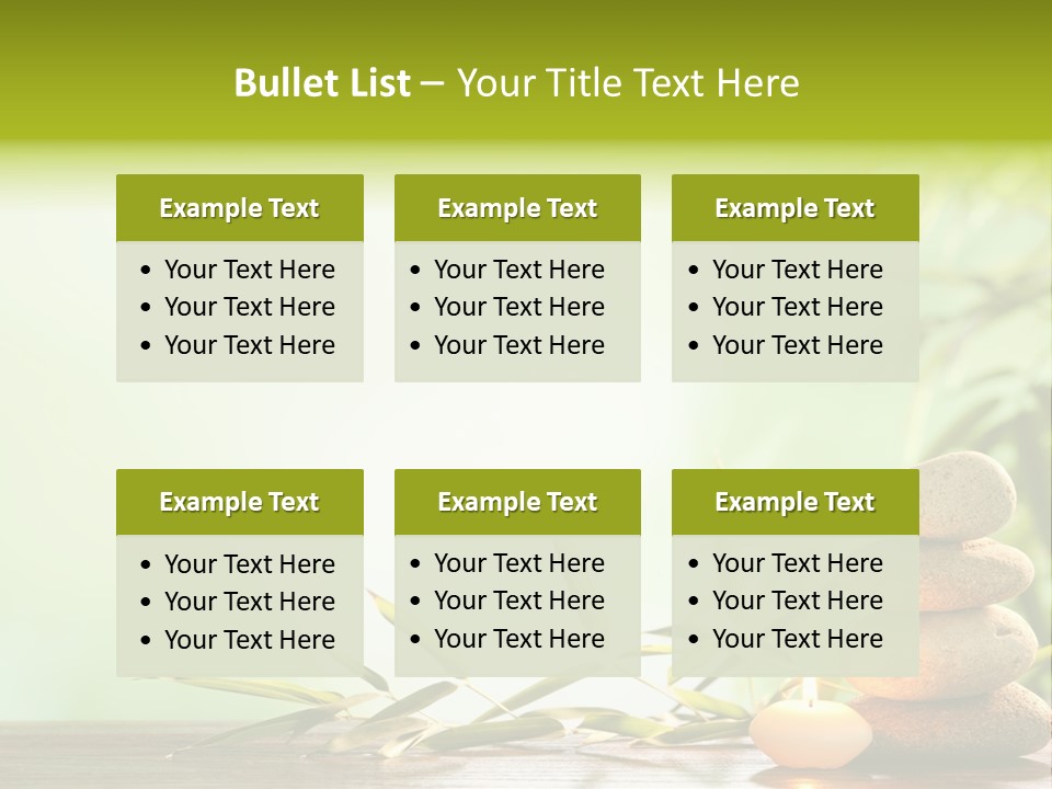 Candle Accessory Healthy PowerPoint Template