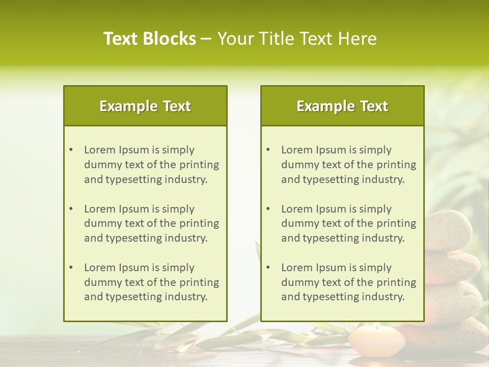 Candle Accessory Healthy PowerPoint Template