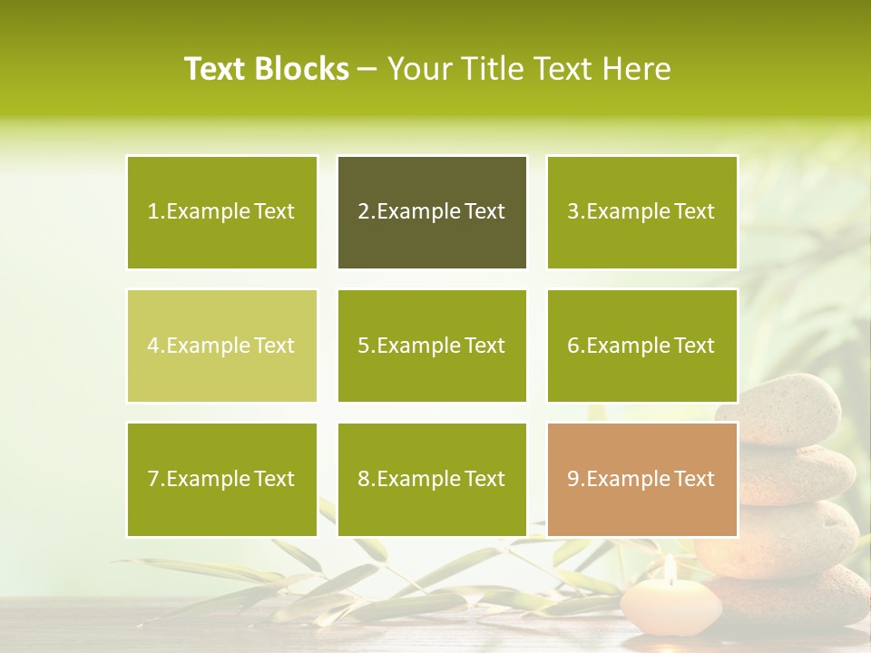 Candle Accessory Healthy PowerPoint Template