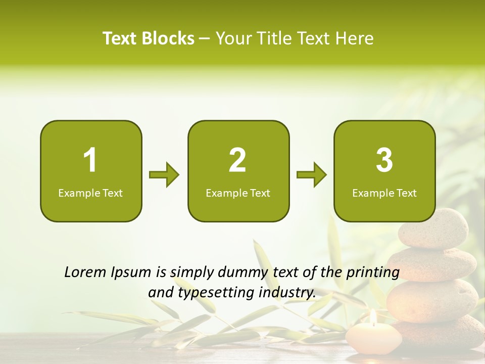 Candle Accessory Healthy PowerPoint Template