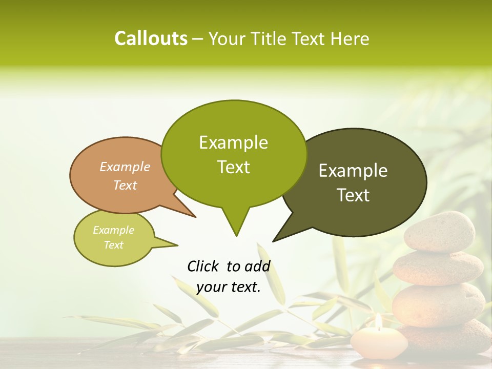 Candle Accessory Healthy PowerPoint Template