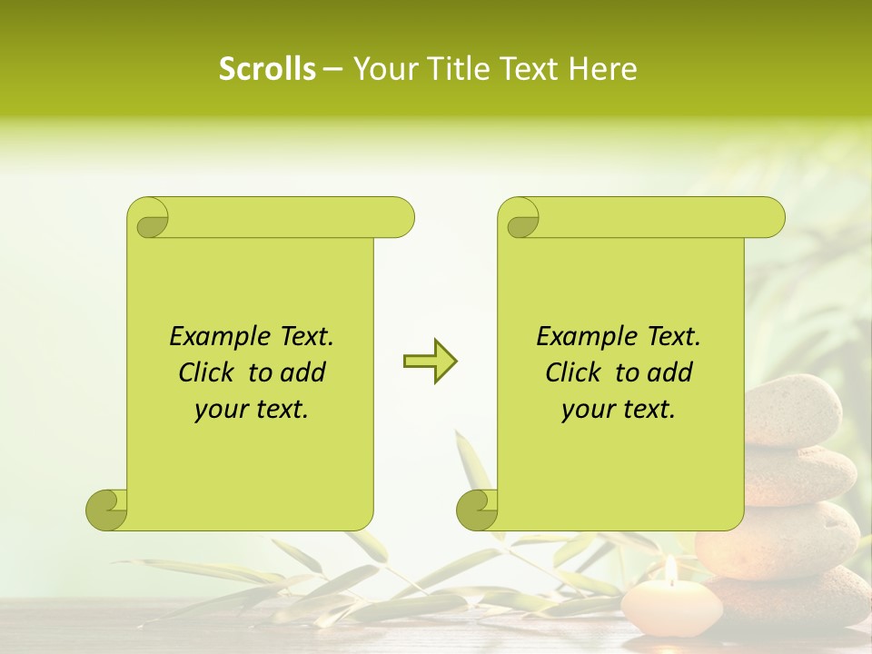 Candle Accessory Healthy PowerPoint Template