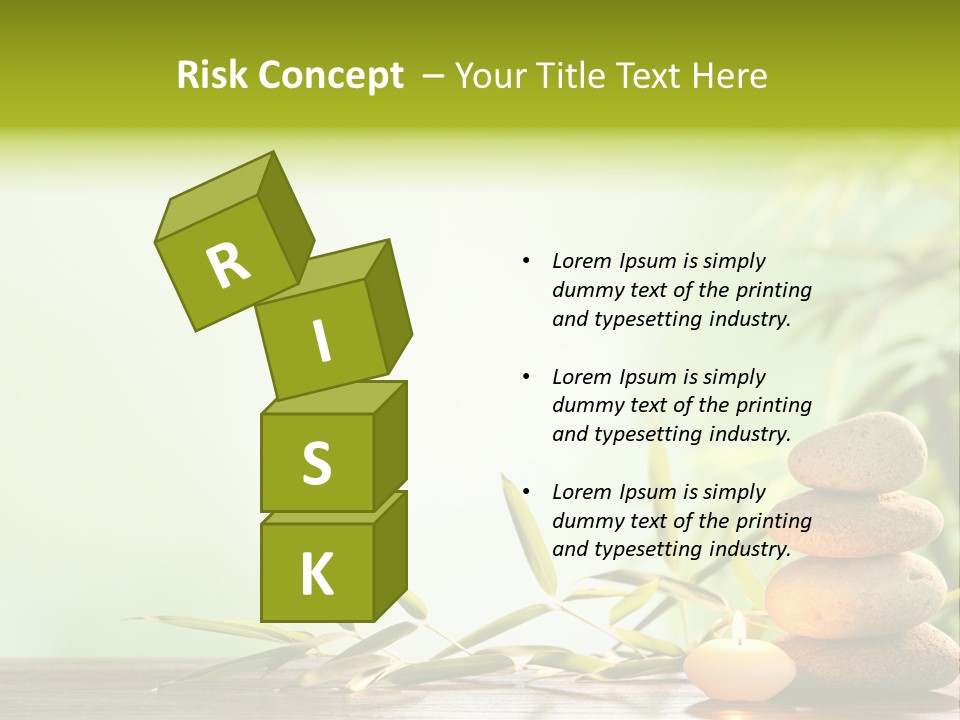 Candle Accessory Healthy PowerPoint Template