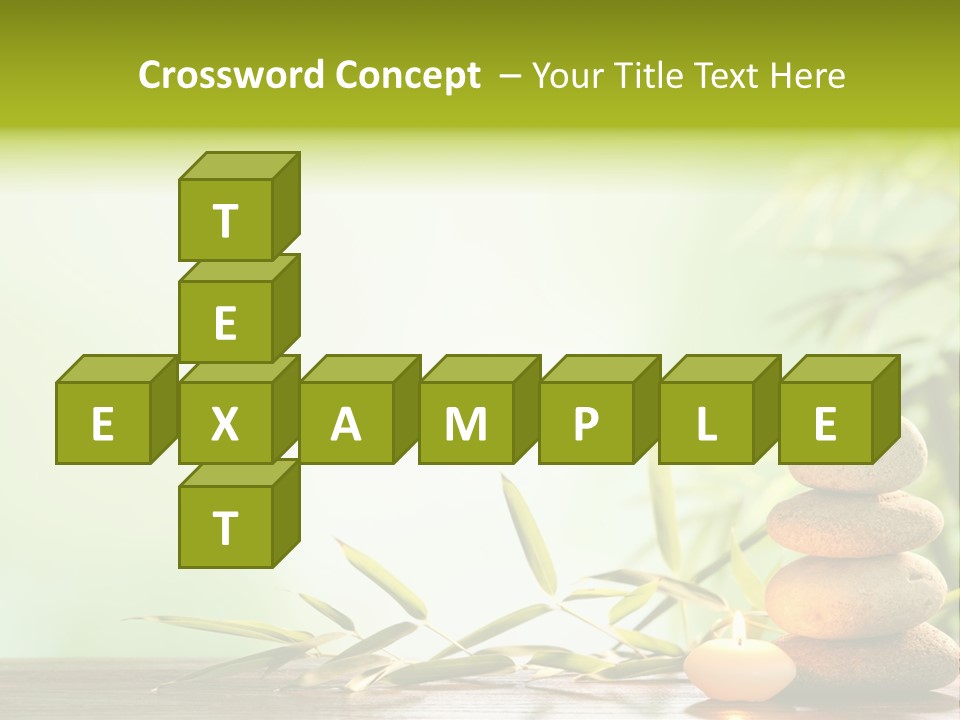 Candle Accessory Healthy PowerPoint Template