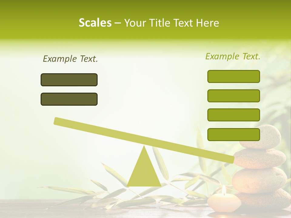 Candle Accessory Healthy PowerPoint Template