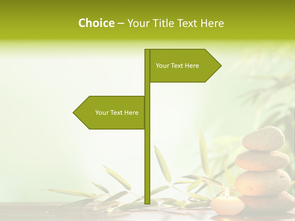 Candle Accessory Healthy PowerPoint Template