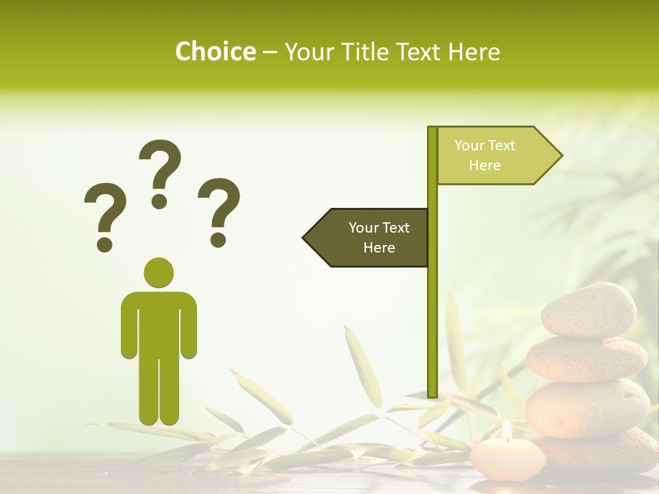 Candle Accessory Healthy PowerPoint Template