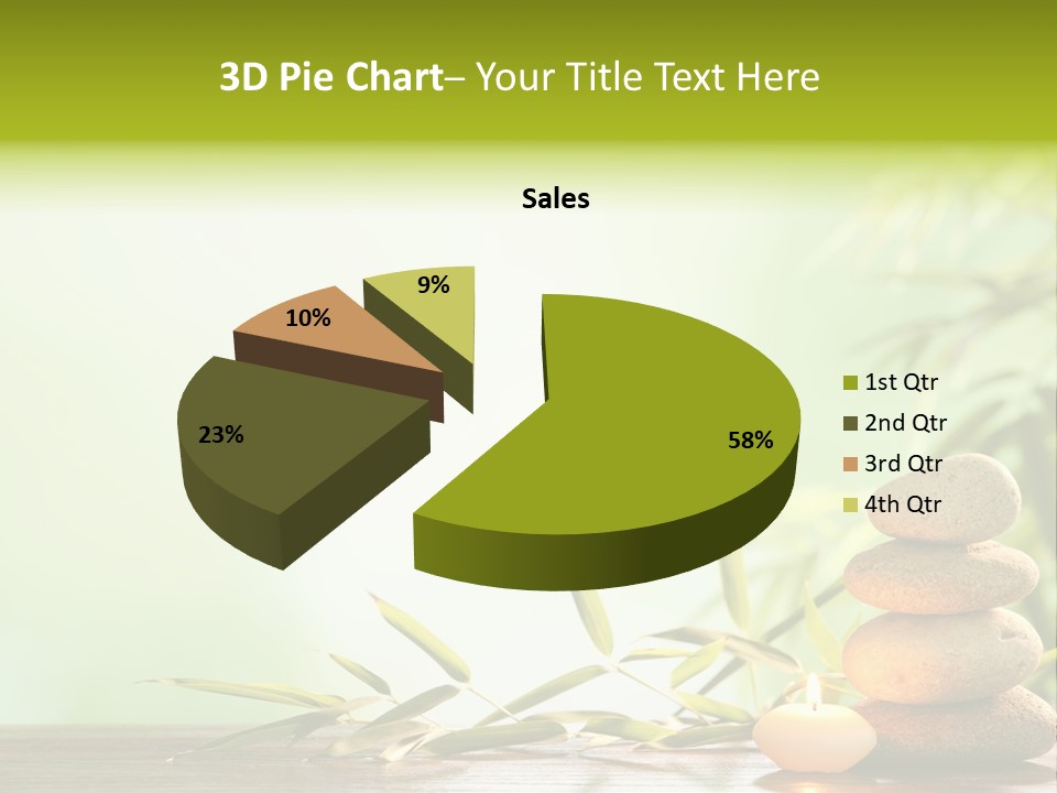 Candle Accessory Healthy PowerPoint Template