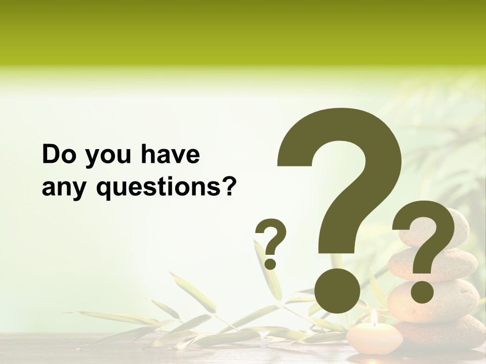 Candle Accessory Healthy PowerPoint Template