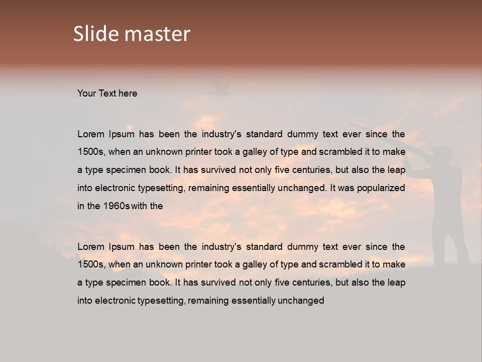 Sunset Wing Beak PowerPoint Template