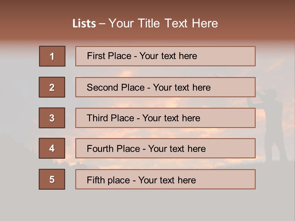 Sunset Wing Beak PowerPoint Template