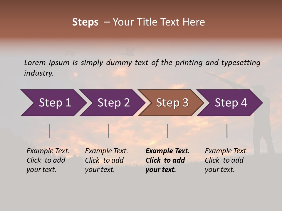 Sunset Wing Beak PowerPoint Template