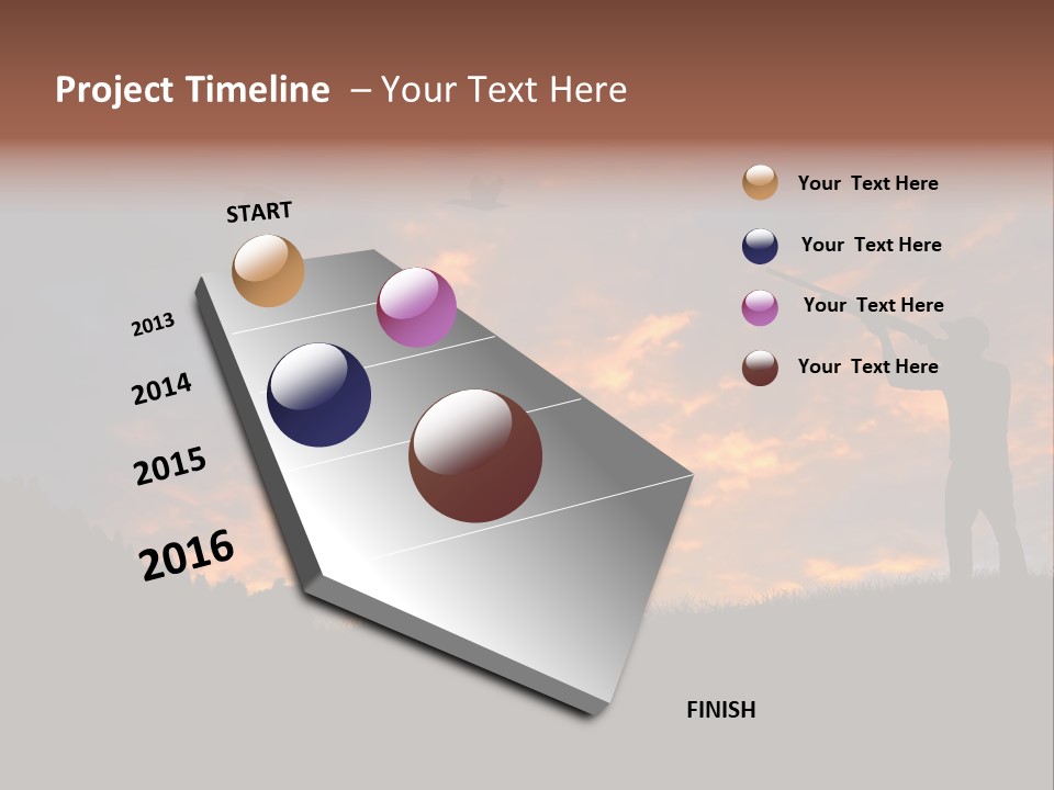 Sunset Wing Beak PowerPoint Template