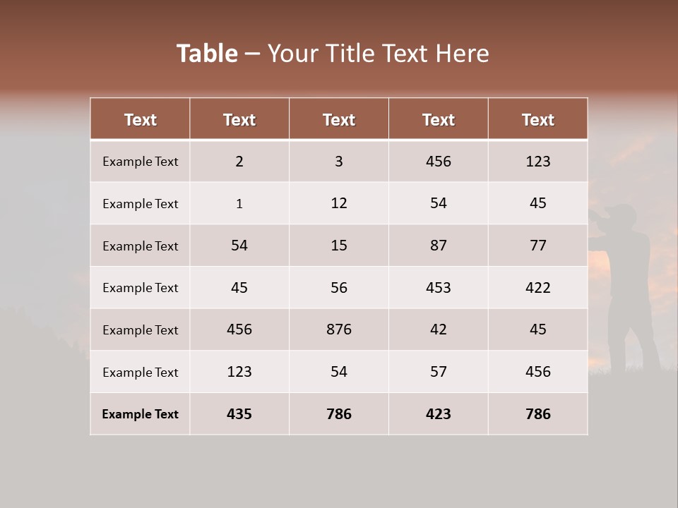 Sunset Wing Beak PowerPoint Template
