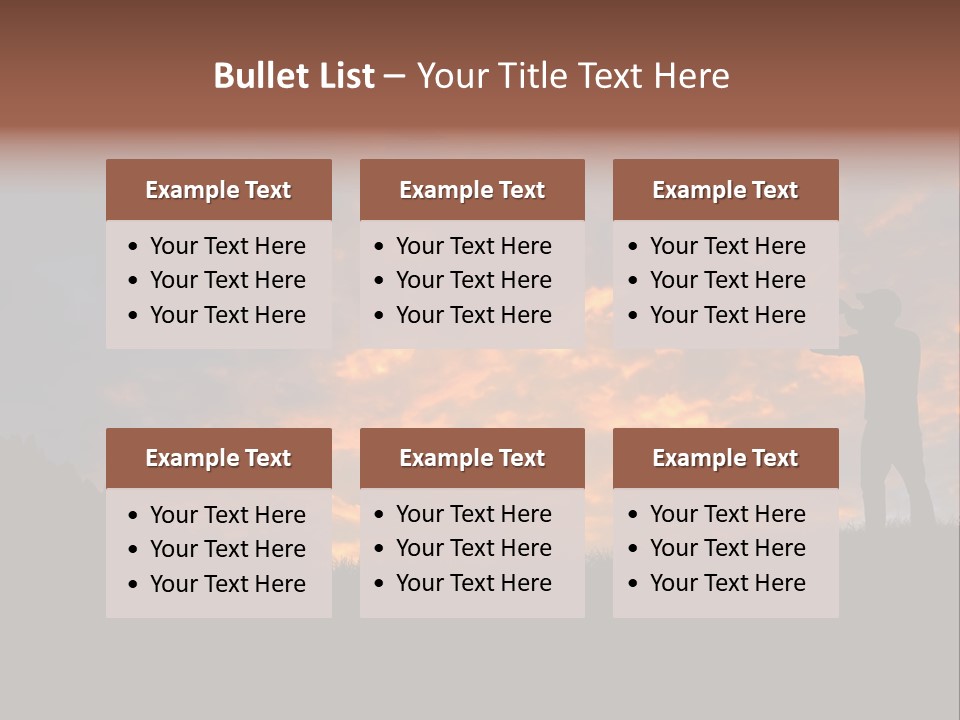 Sunset Wing Beak PowerPoint Template