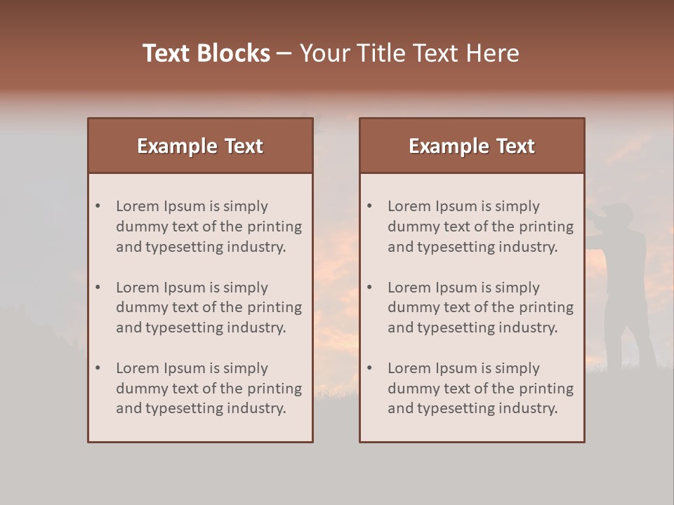 Sunset Wing Beak PowerPoint Template