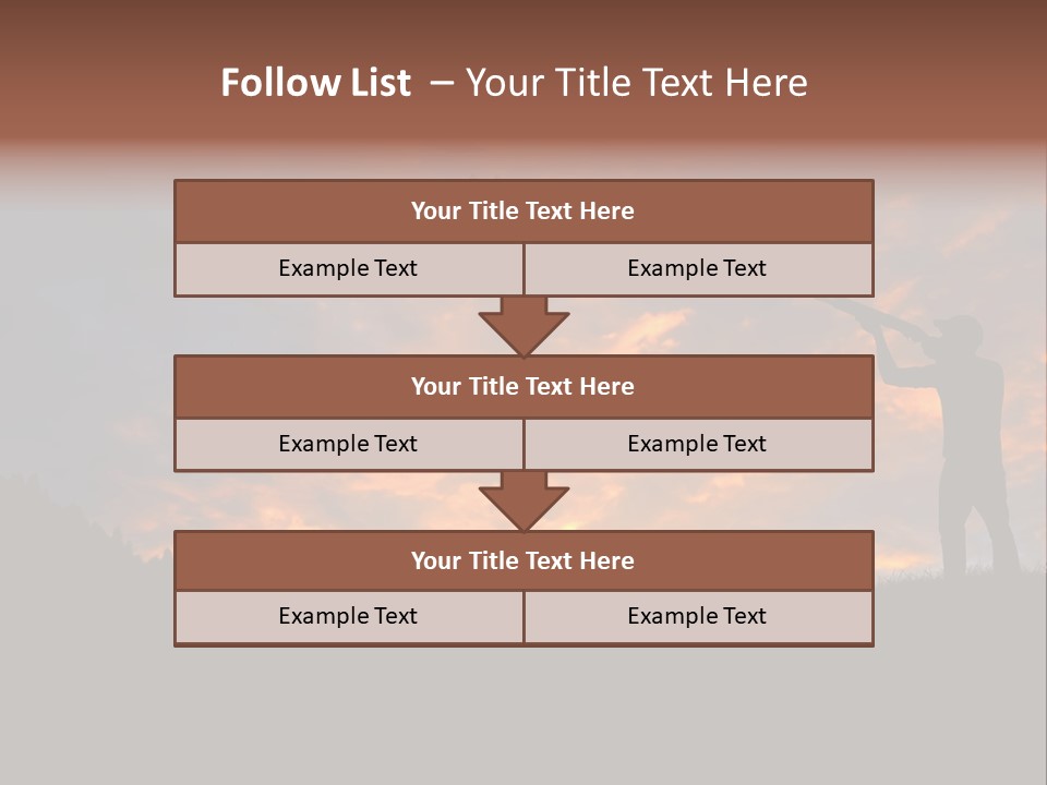 Sunset Wing Beak PowerPoint Template