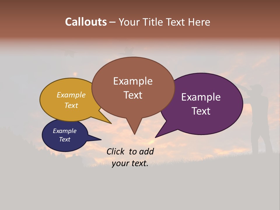 Sunset Wing Beak PowerPoint Template