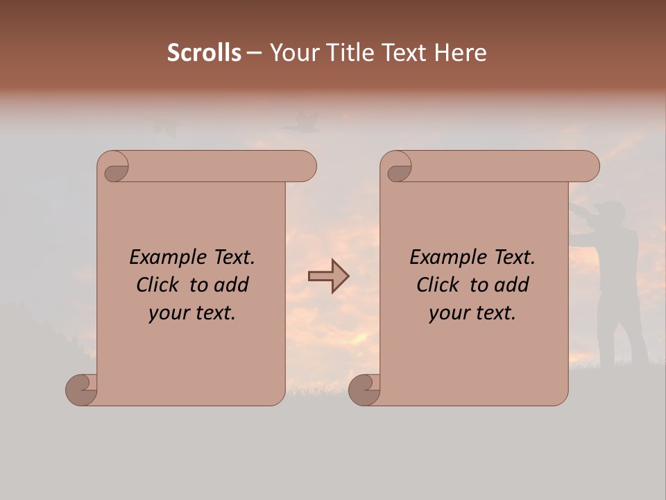 Sunset Wing Beak PowerPoint Template