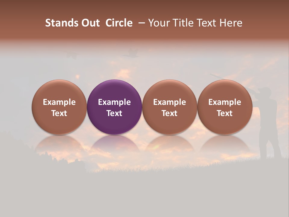 Sunset Wing Beak PowerPoint Template