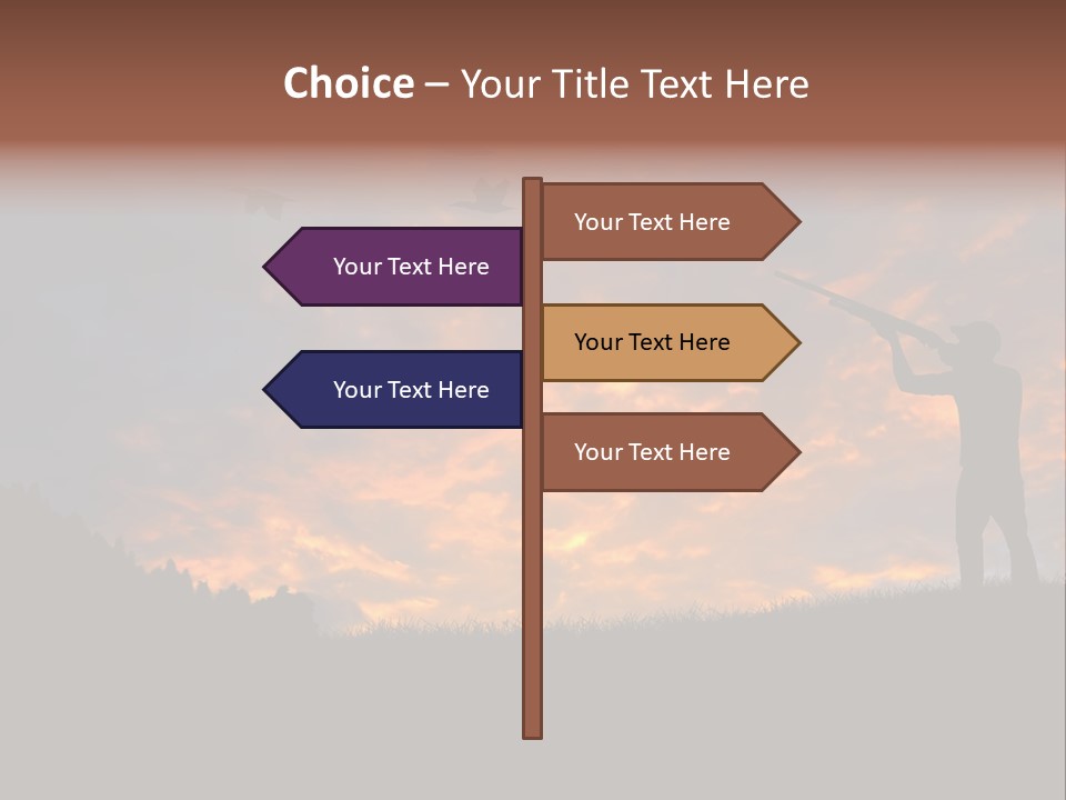 Sunset Wing Beak PowerPoint Template