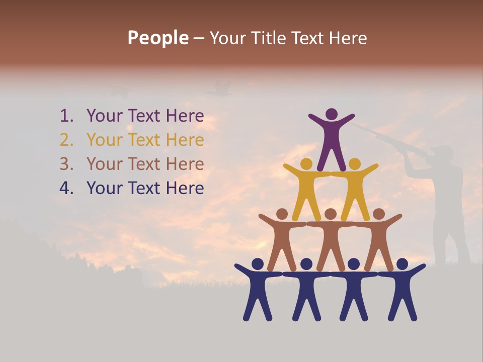 Sunset Wing Beak PowerPoint Template