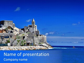 Travel Harbour Formation PowerPoint Template