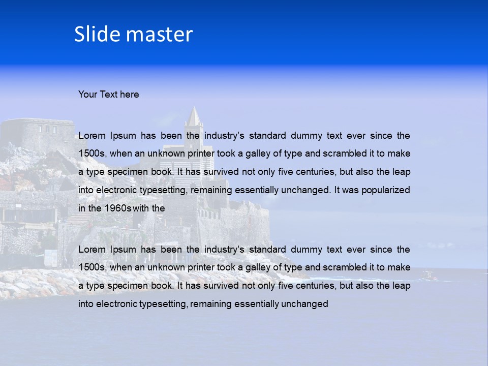 Travel Harbour Formation PowerPoint Template