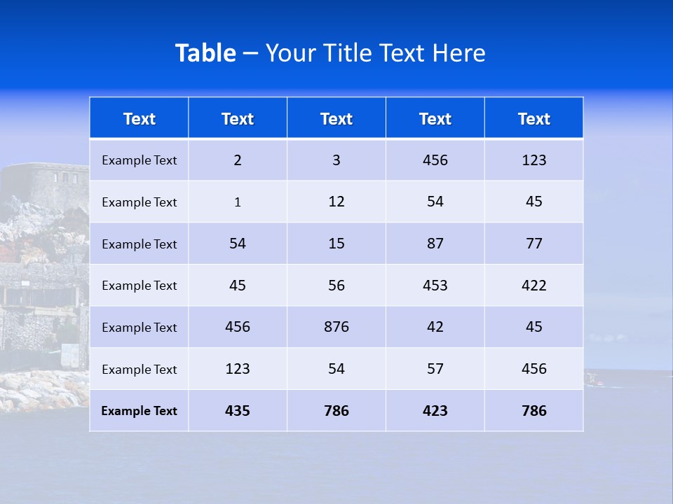 Travel Harbour Formation PowerPoint Template