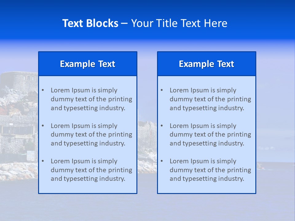 Travel Harbour Formation PowerPoint Template