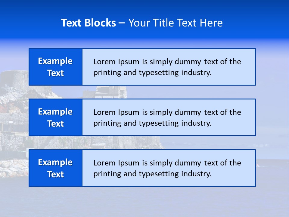 Travel Harbour Formation PowerPoint Template