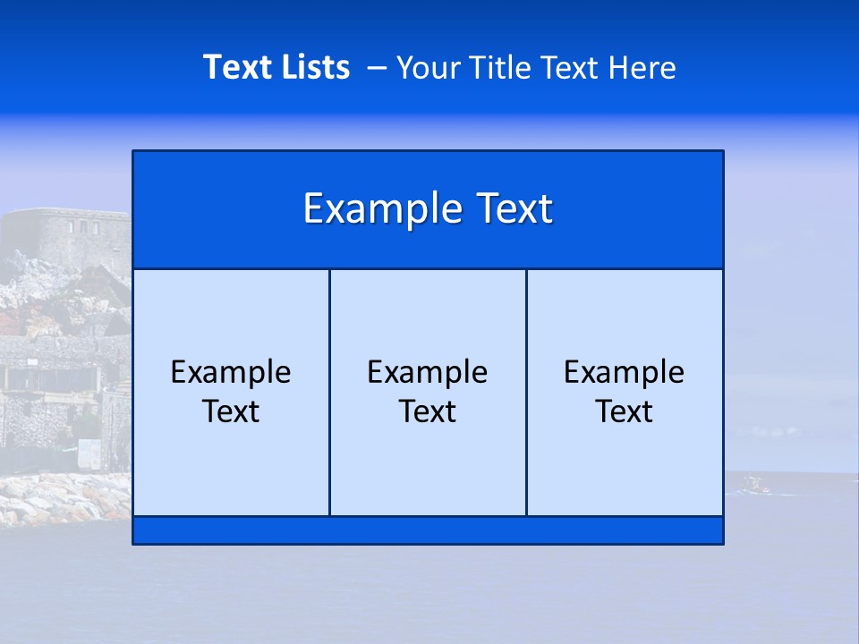 Travel Harbour Formation PowerPoint Template