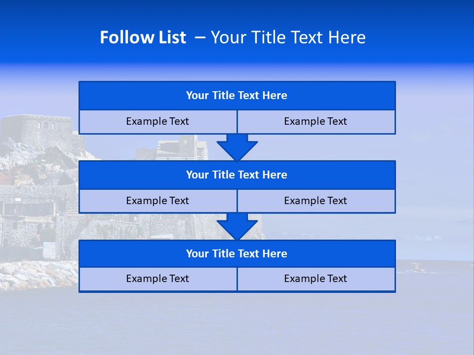 Travel Harbour Formation PowerPoint Template