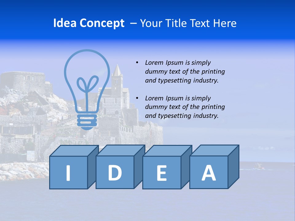 Travel Harbour Formation PowerPoint Template