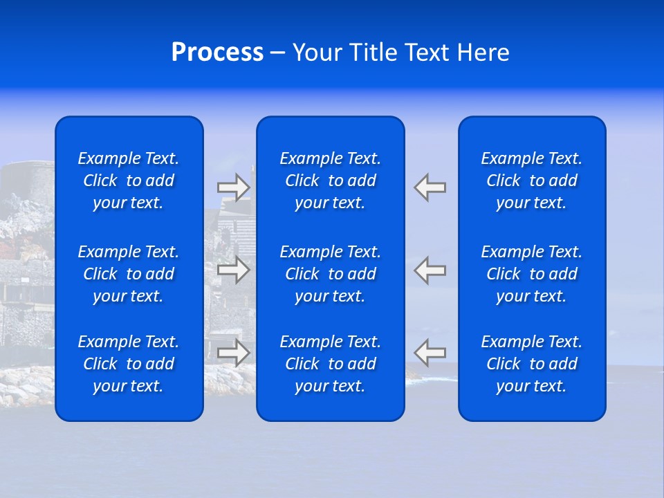 Travel Harbour Formation PowerPoint Template