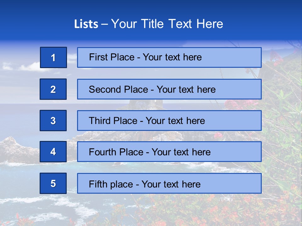 Tourism Panorama House PowerPoint Template