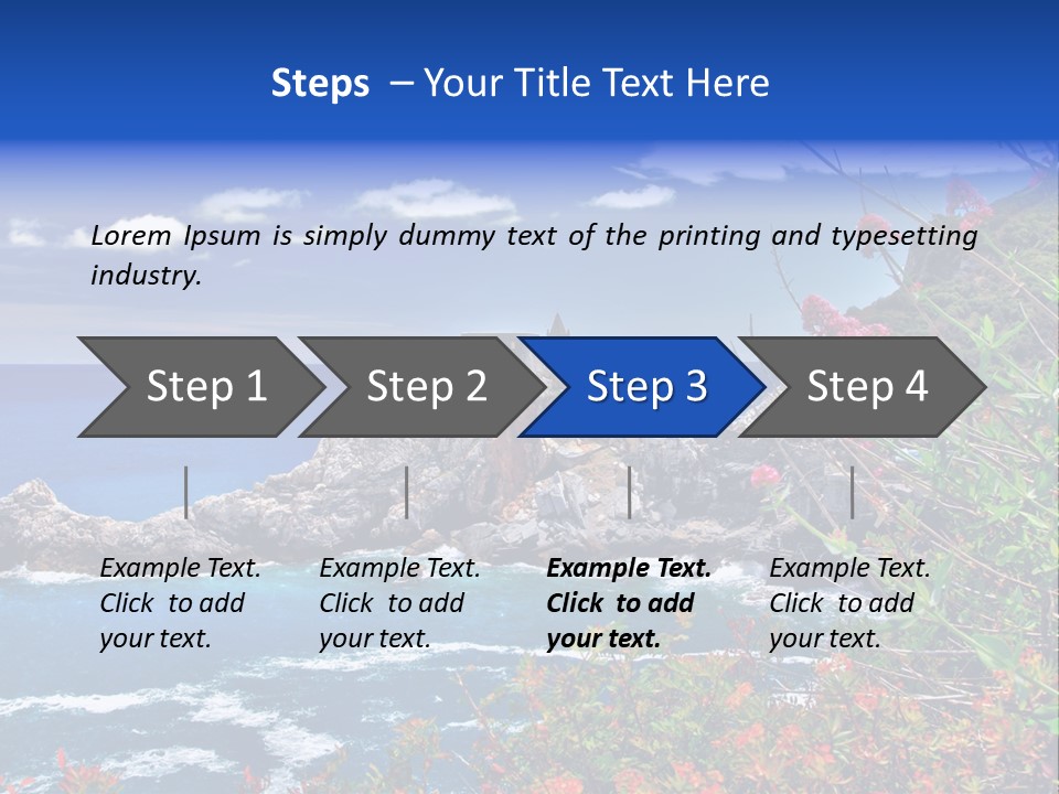 Tourism Panorama House PowerPoint Template